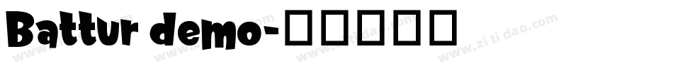 Battur demo字体转换
